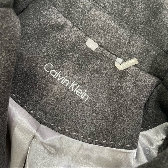 Like new Calvin Klein Dark Gray Pea coat - 6 - Picture 2 of 8